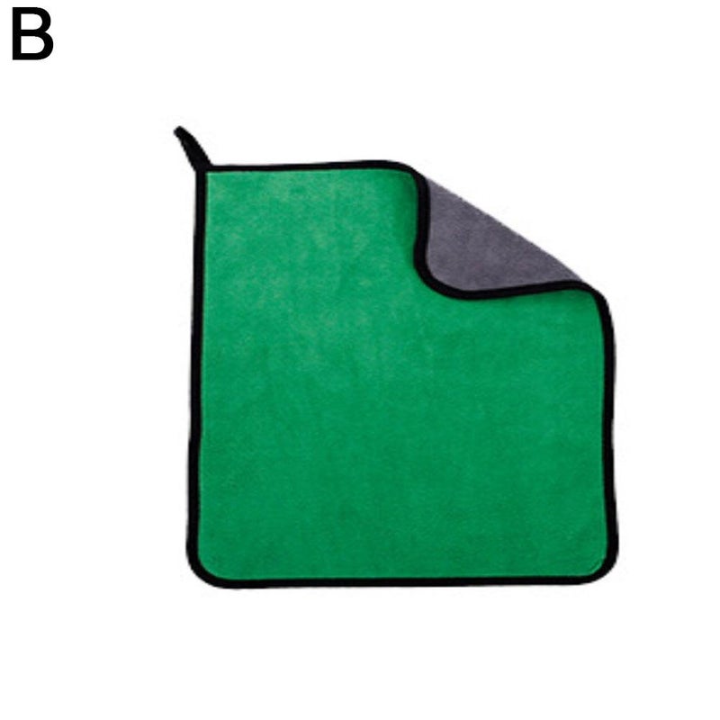 Thickened absorbent car wash towel, double-sided coral fleece, high-density cleaning cloth, large car wash fabric, car towel